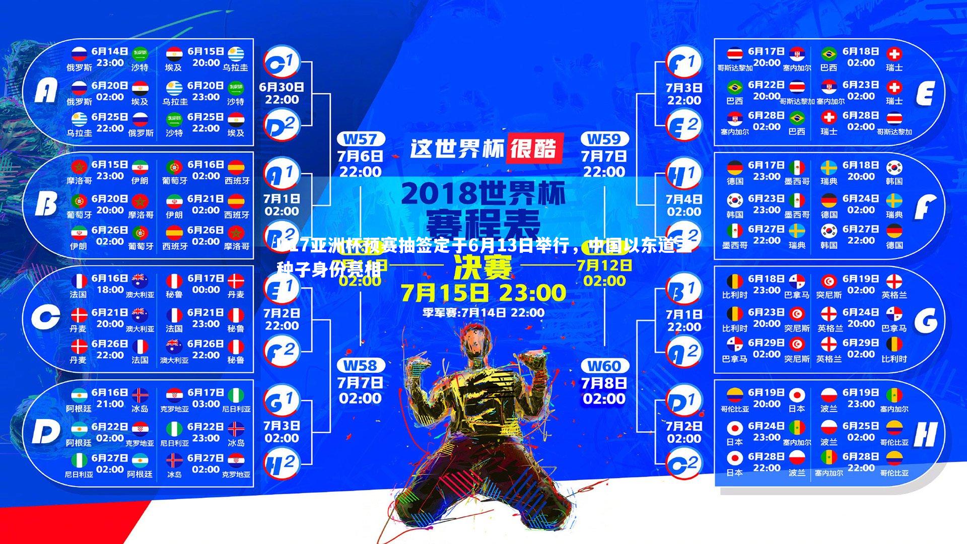 U17亚洲杯预赛抽签定于6月13日举行，中国以东道主种子身份亮相